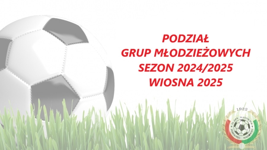 PODZIAŁ GRUP MŁODZIEŻOWYCH - WIOSNA 2025